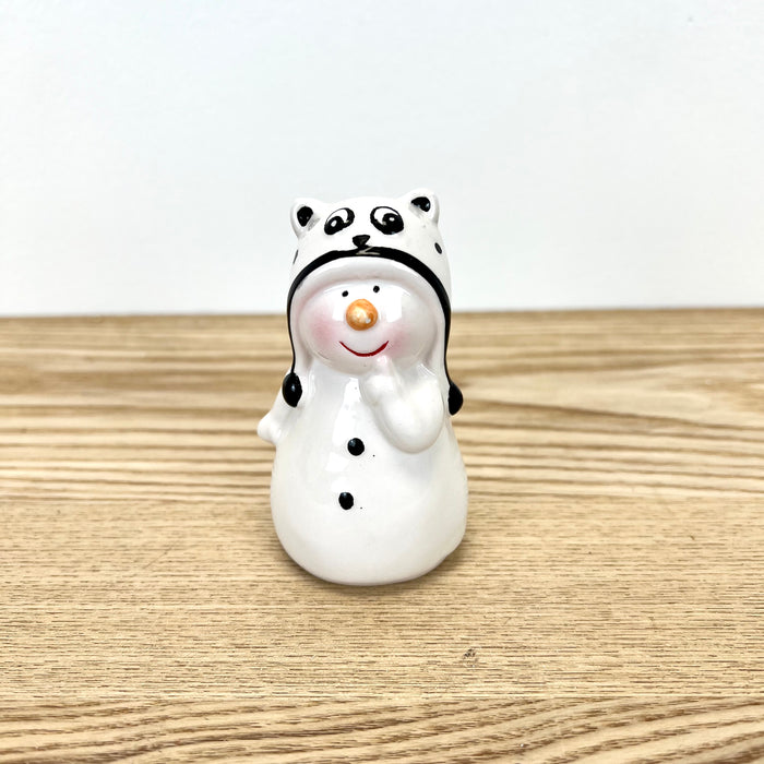 Ceramic Snowman with Hat