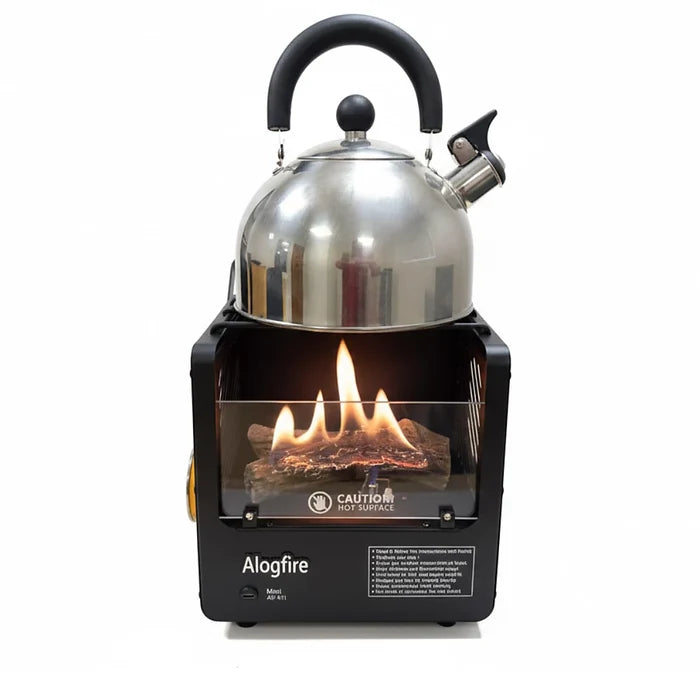 Alogfire - Mini Campfire | Compact Real-Flame Outdoor Heater