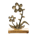 Aluminum Open Flower on Base