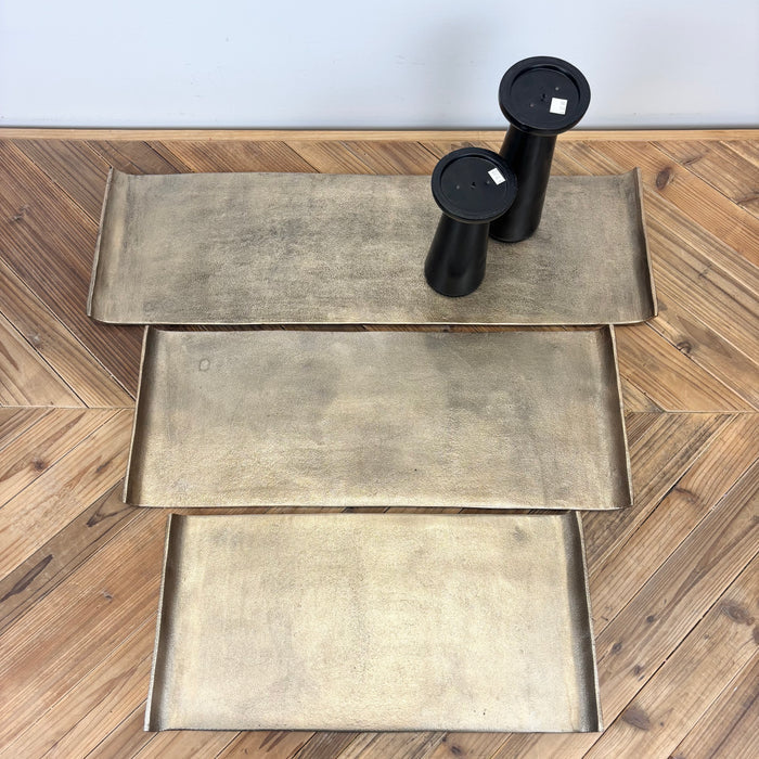 Antiqued Rectangular Curled Trays