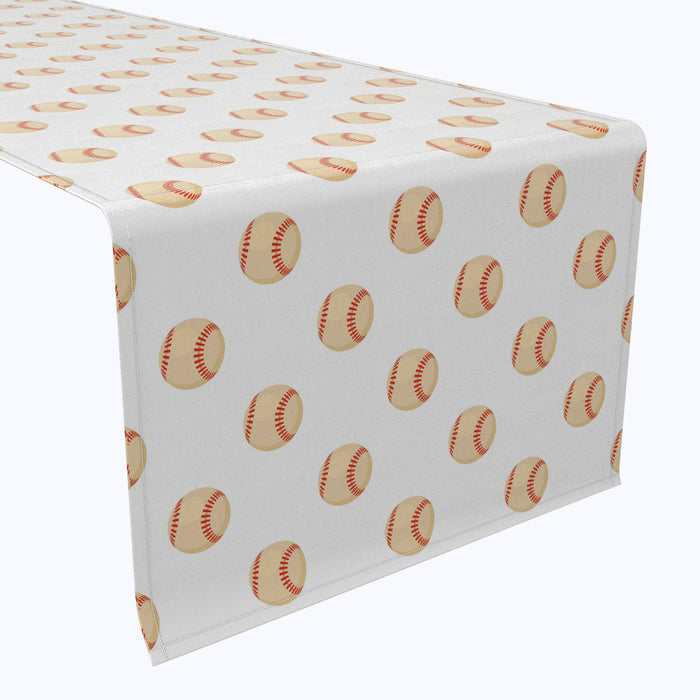 Baseballs Table Runners