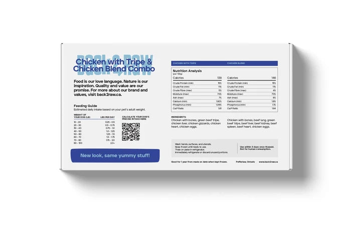 Basic Chicken Tripe & Basic Chicken - Back2Raw