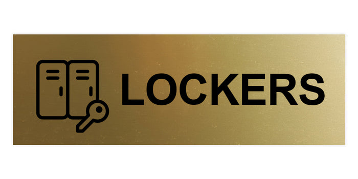 Basic Lockers Wall or Door Sign