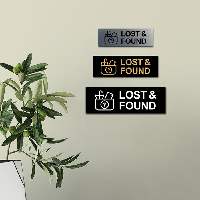 Basic Lost And Found Wall or Door Sign