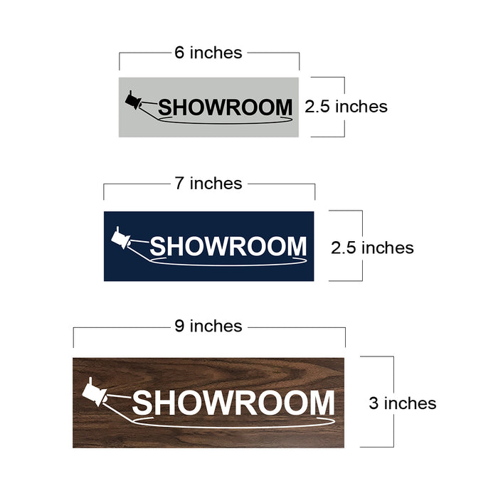 Basic Showroom Wall or Door Sign