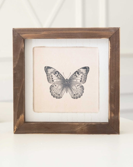 Bat / Butterfyl Reversible Wood Frame Art