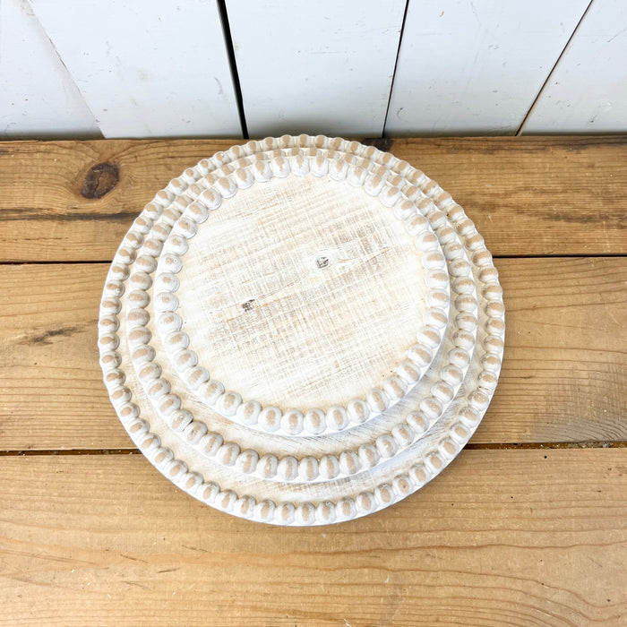 Beaded Distressed Risers