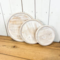 Beaded Distressed Risers