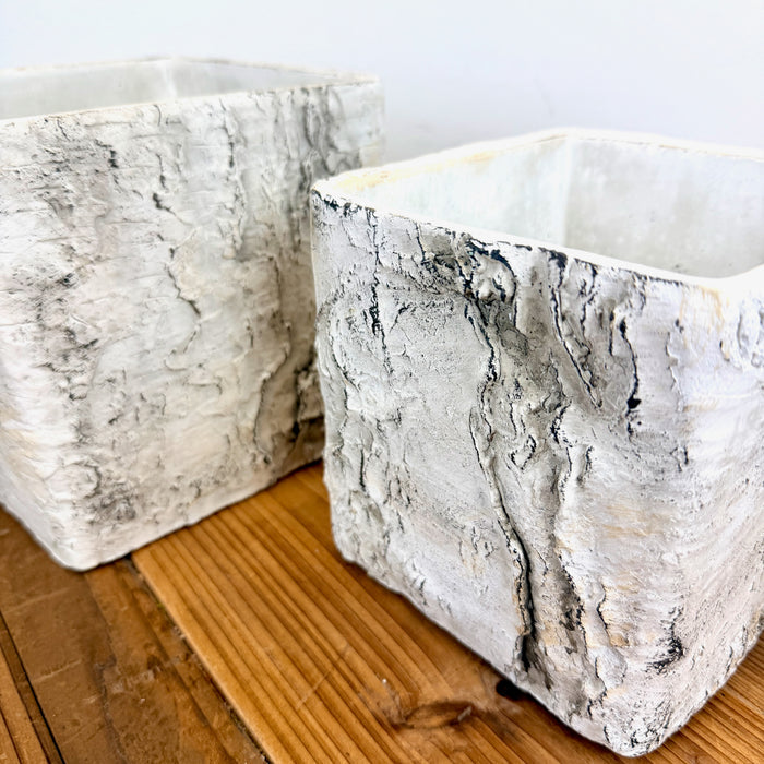 Birch Look Planter, 2 sizes