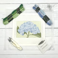 Blue Poppy Designs Blue Hydrangea 6x4 Needlepoint Kit
