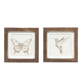 Butterfly / Hummingbird Reversible Wood Sign
