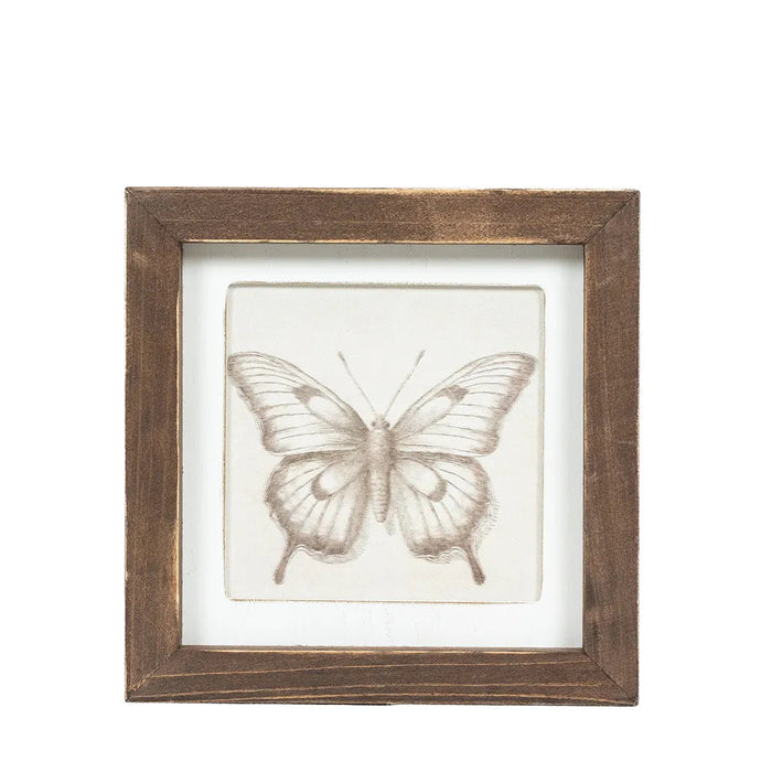 Butterfly / Hummingbird Reversible Wood Sign