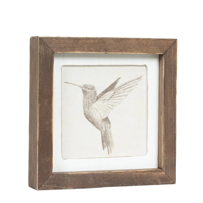 Butterfly / Hummingbird Reversible Wood Sign