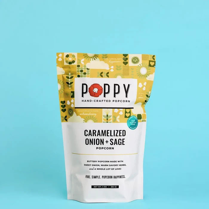 Poppy Popcorn Caramelized Onion & Sage Poppy Popcorn