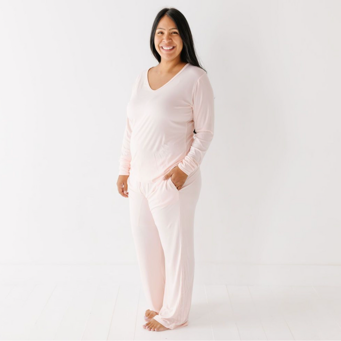 Carnation Ribbed Loungin' Around Two Piece Set