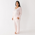 Carnation Ribbed Loungin' Around Two Piece Set