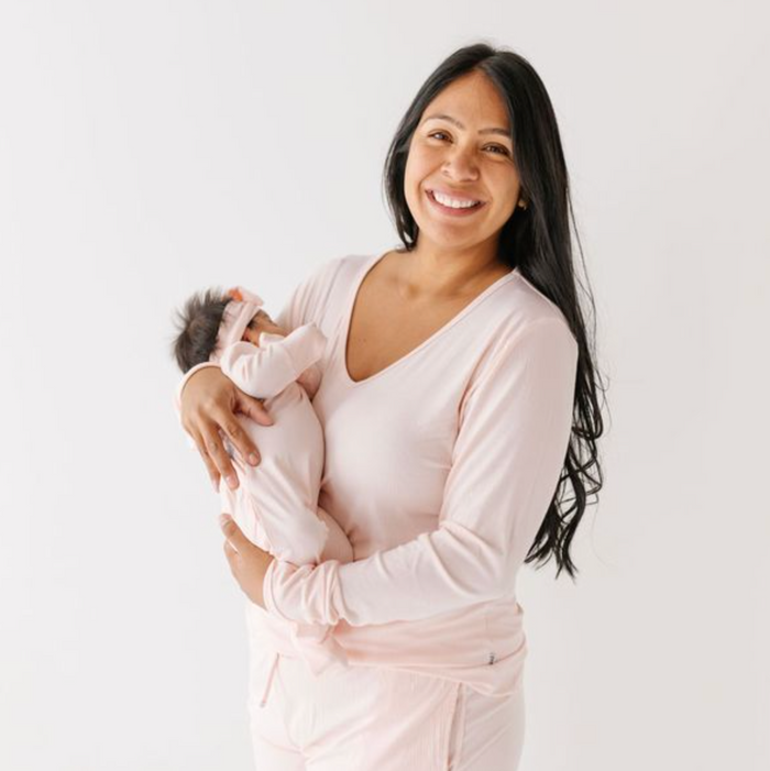 Carnation Ribbed Loungin' Around Two Piece Set