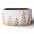 Cement Christmas Tree Planter