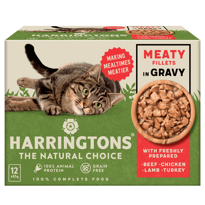 Complete Grain-Free Adult Meaty Selection in Gravy Wet Cat Food Bundle 72x85g