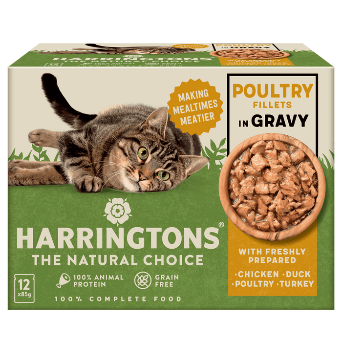 Complete Grain-Free Adult Poultry Selection in Gravy Wet Cat Food Bundle 72x85g