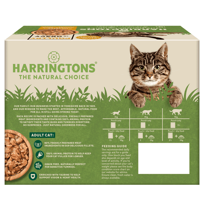 Complete Grain-Free Adult Poultry Selection in Gravy Wet Cat Food Bundle 72x85g