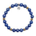 Courage Within Collection- Navy Agate Gemstone Bracelet
