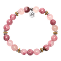 Courage Within Collection- Pink Chalcedony Gemstone Bracelet