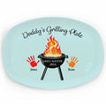 Daddy's Grilling Plate - Personalized Platter, Gift For Dad, Daddy's Gift, Plate for Daddy or Grandpa - PL02