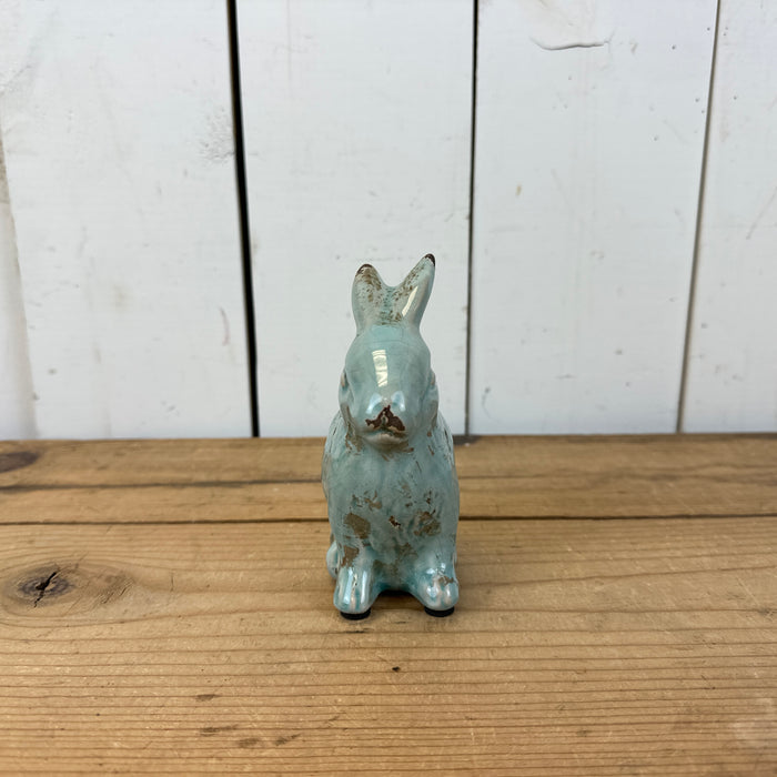 Distressed Teal Bunny
