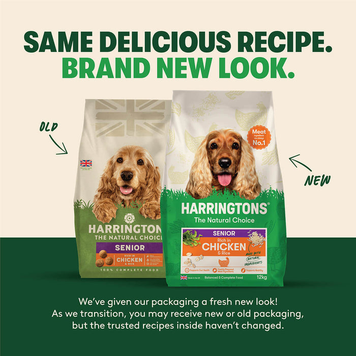 Dry Senior Dog Food Rich in Chicken & Rice 12kg