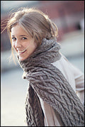 Dryad Richly Cabled Scarf Pattern