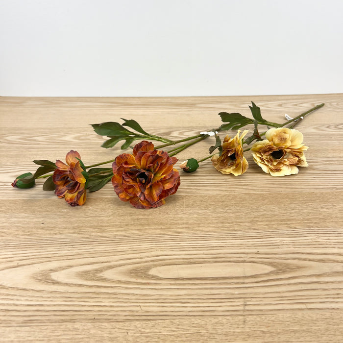 Fall Zinnia Stems - 2 Colors