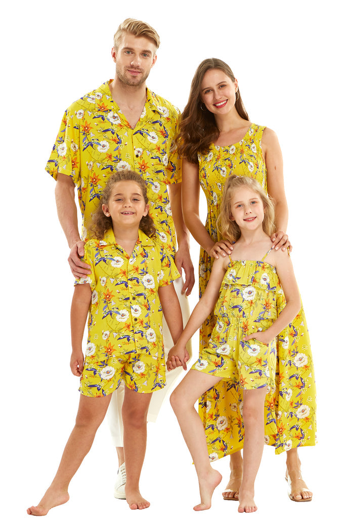 Family Set in Garden Poppy Yellow