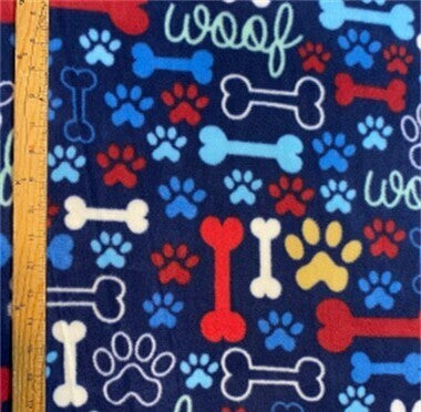 Small/Woof Red Blue
