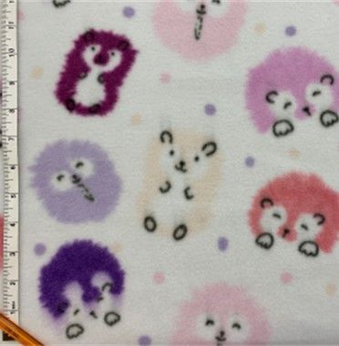 Small/HedgeHogs Purple Pink