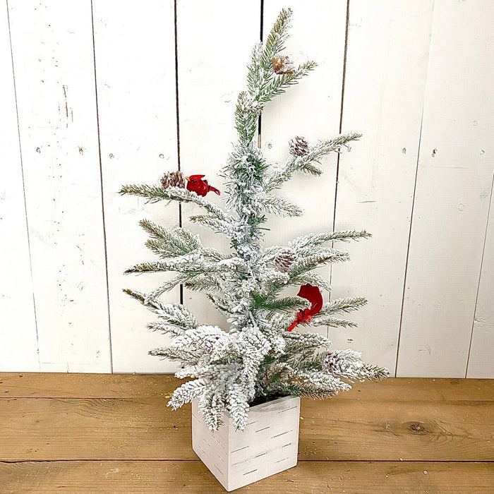 Flocked Cardinal Tree