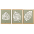 Framed Leaf Recycled Paper Wall Decor, Set of 3