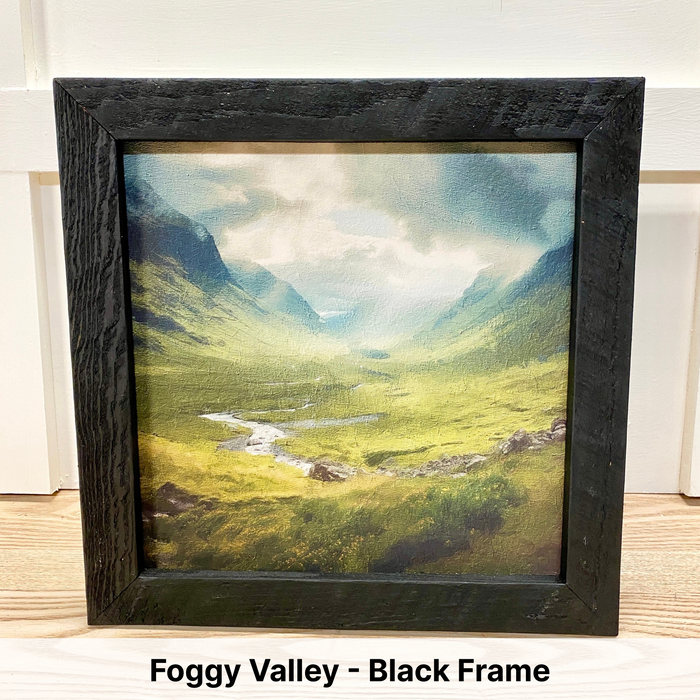 Foggy Valley - Black Frame