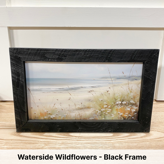 Waterside Wildflowers - Black Frame