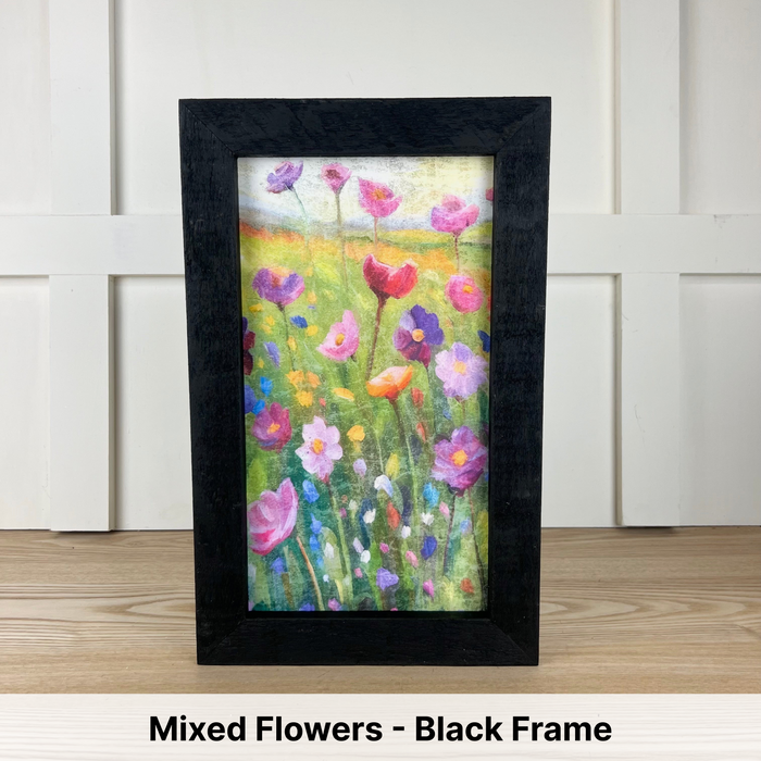 Mixed Flowers - Black Frame