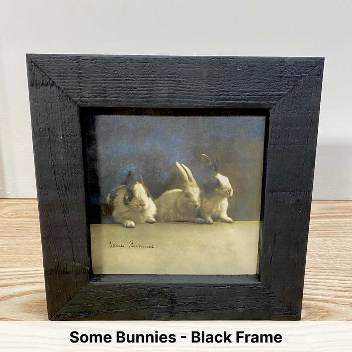 Some Bunnies - Black Frame