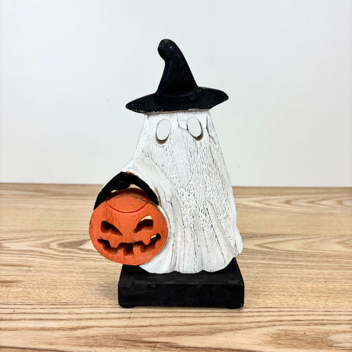 "Gary" Carved Trick or Treat Ghost