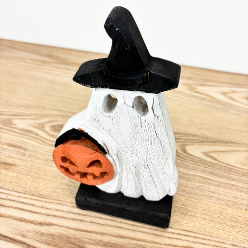 "Gary" Carved Trick or Treat Ghost