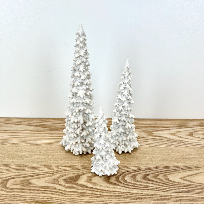 Glitter Resin Tree Trios - 3 Colors