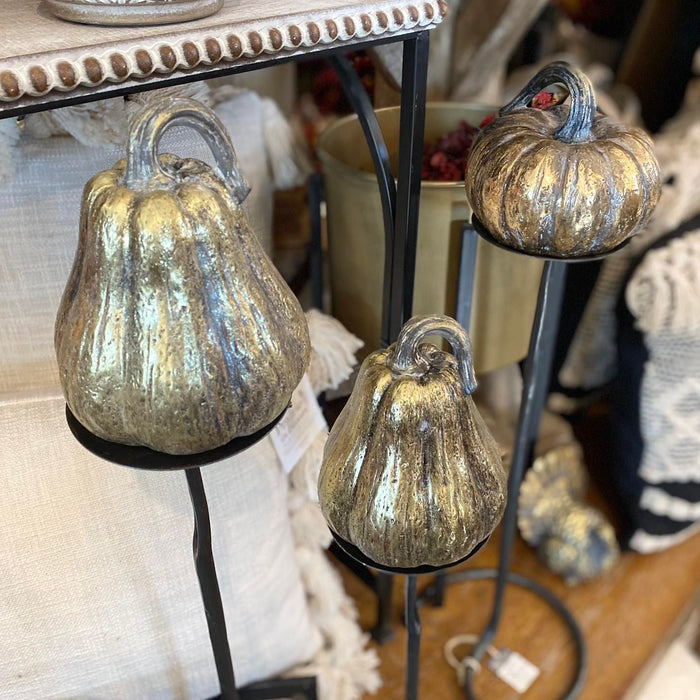 Gold Resin Pumpkins