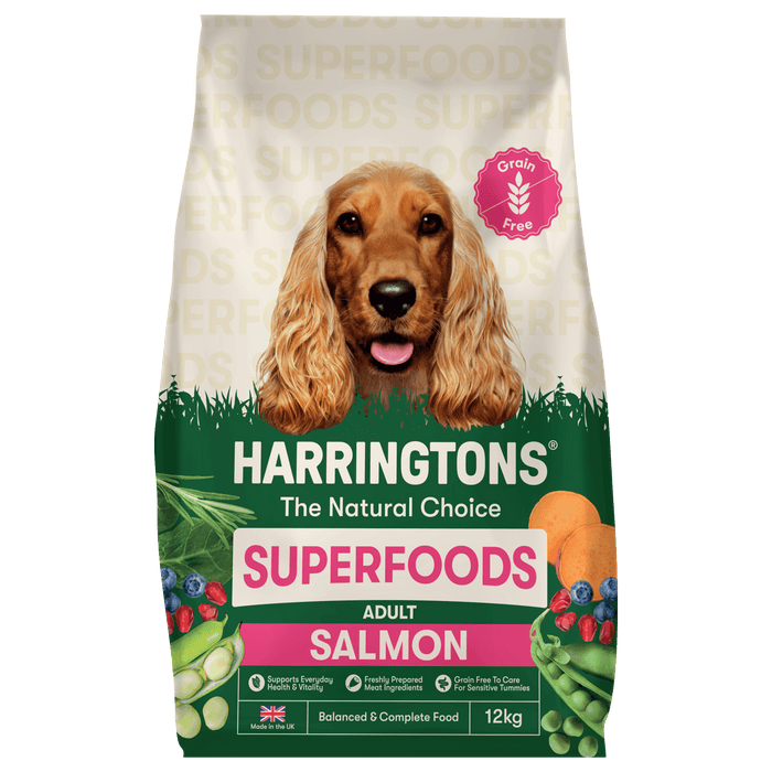 Harringtons Superfoods Grain-Free Dry Adult Dog Food Salmon & Vegetables 12kg