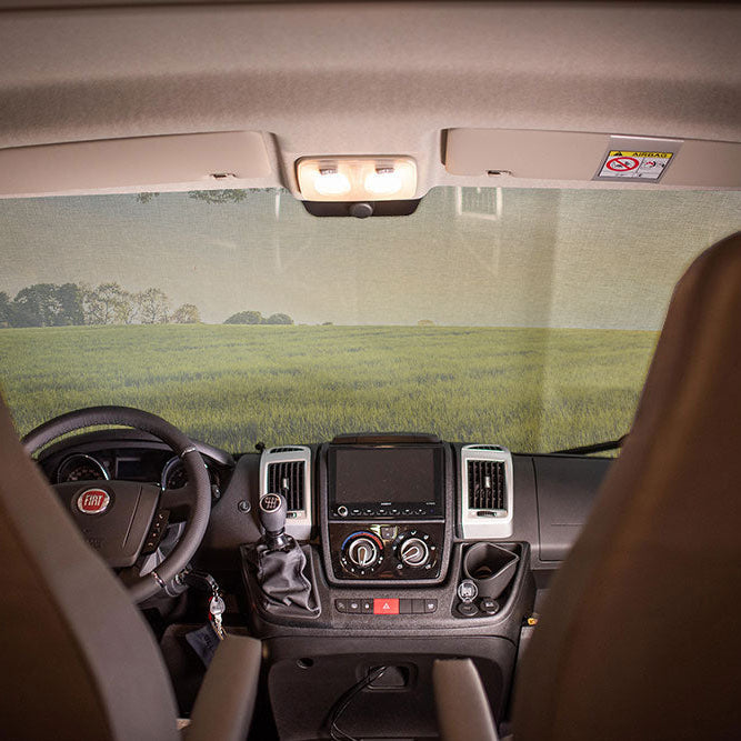 Hindermann - Transparent Sun Screen for Vans, Alcove & Semi-Integrated Motorhomes