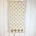 Cream Table Runner with Tassels