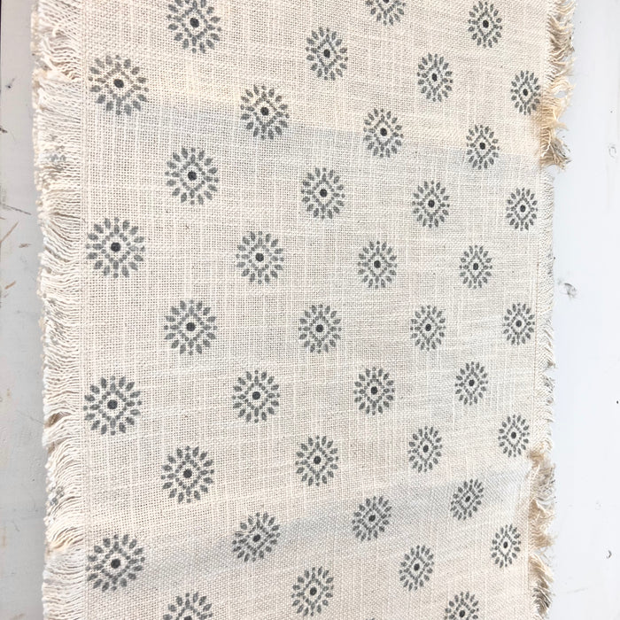 Cream Table Runner with Tassels