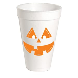 Rosanne Beck Jack O Lantern Styrofoam Cups